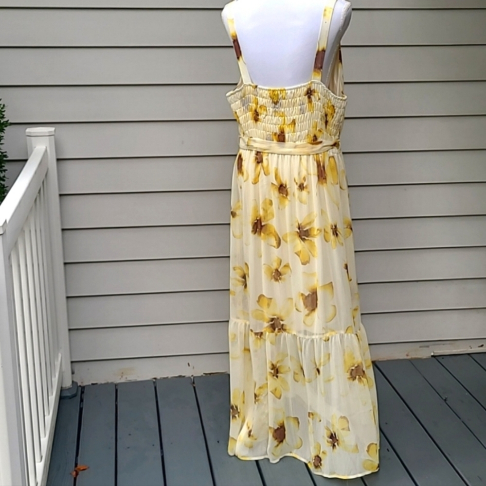 Simply Vera by Vera Wang Dress Floral Flowy Maxi Size XL - Picture 3 of 15